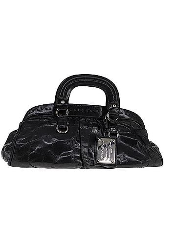 Dolce & Gabbana Basic Black Leather Handbag (view 1)