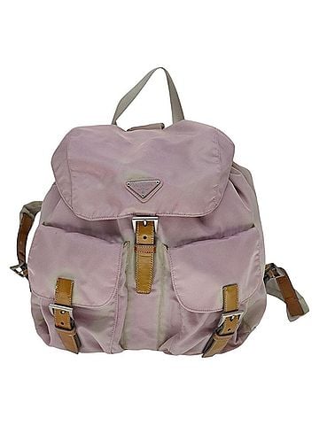 Prada Re-Nylon Pink Synthetic Backpack Bag (view 1)