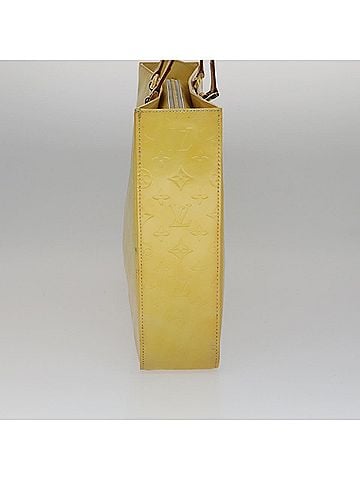 Louis Vuitton Columbus Yellow Patent Leather Tote Bag (view 2)