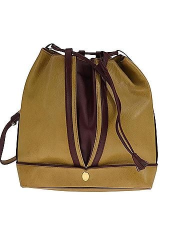 Cartier Must De  Yellow Leather Shoulder Bag (view 1)