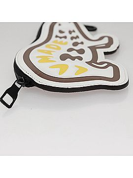 Louis Vuitton Coin Purse White Leather Wallet (view 2)