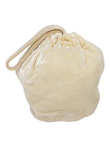 Prada Beige Velvet Clutch Bag (view 1)