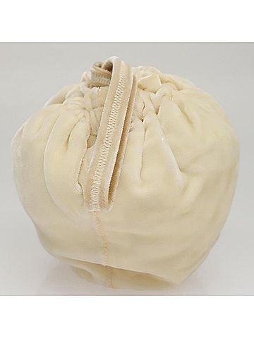 Prada Beige Velvet Clutch Bag (view 2)
