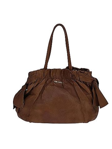 Prada Brown Leather Tote Bag (view 1)