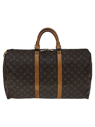 Louis Vuitton Keepall 50 Brown Canvas Travel Bag (view 1)
