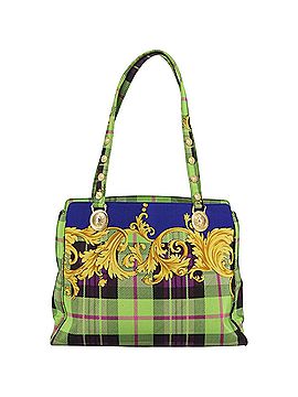Versace Multicolour Canvas Tote Bag (view 1)