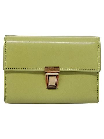 Prada Green Leather Wallet (view 1)