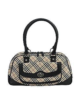 Burberry Nova Check Beige Canvas Shoulder Bag (view 1)
