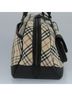 Burberry 100% Canvas Solid Tan Nova Check Beige Canvas Shoulder Bag One size - photo 4