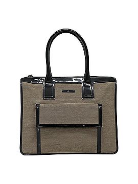 Gucci Grey Canvas Handbag (view 1)