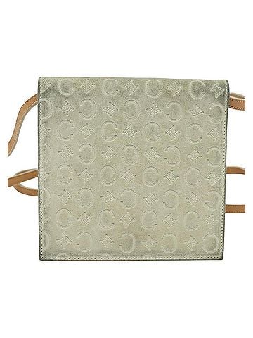 Céline Macadam Grey Suede Wallet (view 1)