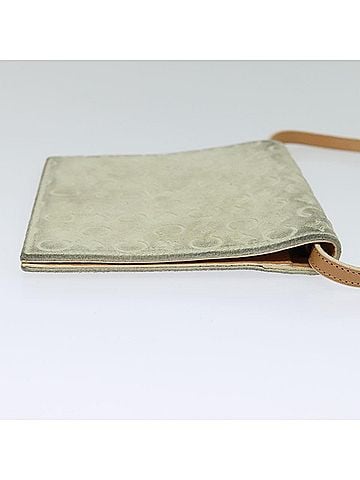 Céline Macadam Grey Suede Wallet (view 2)