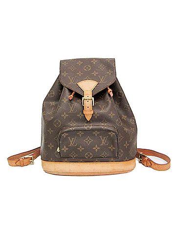 Louis Vuitton Montsouris Mm Brown Canvas Backpack Bag (view 1)