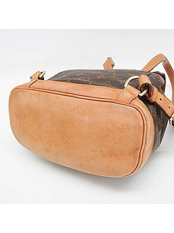 Louis Vuitton Montsouris Mm Brown Canvas Backpack Bag (view 2)