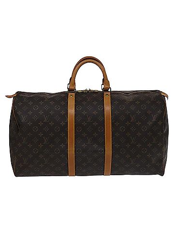 Louis Vuitton Keepall 55 Brown Canvas Travel Bag (view 1)