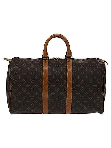 Louis Vuitton Keepall 45 Brown Canvas Travel Bag (view 1)