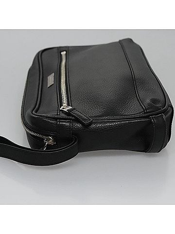 Burberry Black Leather Clutch Bag (view 2)