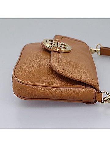 Tory Burch Brown Leather Shoulder Bag (view 2)