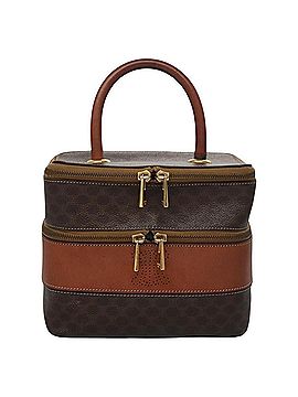 Céline Vanity Brown Canvas Handbag (view 1)