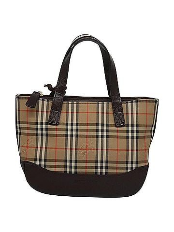 Burberry Nova Check Beige Canvas Handbag (view 1)