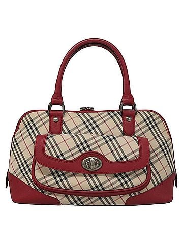 Burberry Nova Check Beige Canvas Handbag (view 1)