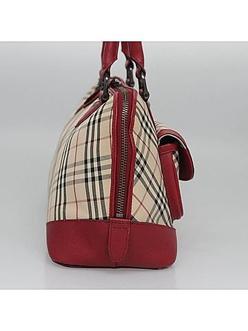 Burberry Nova Check Beige Canvas Handbag (view 2)