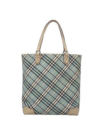 Burberry Blue Label Blue Canvas Tote Bag (view 1)