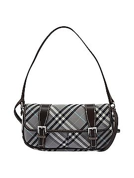 Burberry Blue Label Grey Canvas Shoulder Bag (view 1)