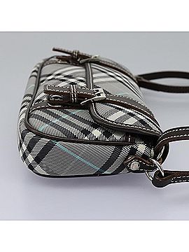Burberry Blue Label Grey Canvas Shoulder Bag (view 2)