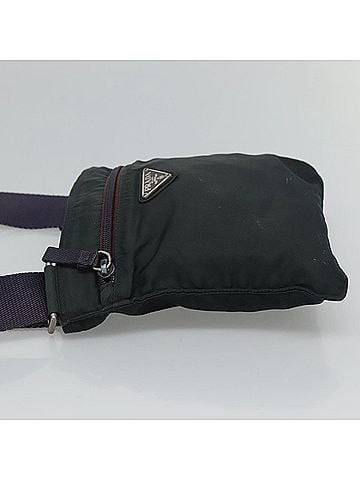 Prada Tessuto Green Synthetic Clutch Bag (view 2)
