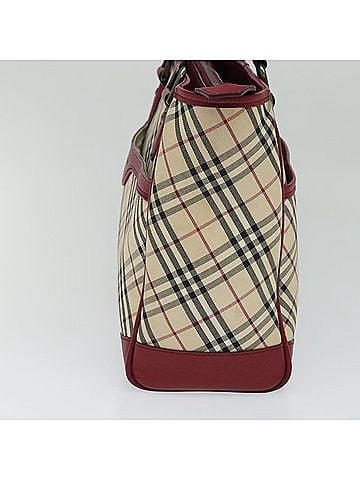 Burberry Nova Check Beige Canvas Tote Bag (view 2)