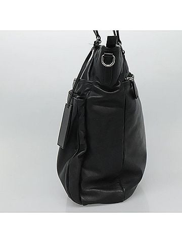 Prada Black Leather Tote Bag (view 2)
