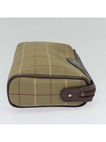 Burberry Nova Check Beige Canvas Clutch Bag (view 2)