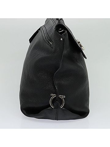 Salvatore Ferragamo Sofia Black Leather Travel Bag (view 2)