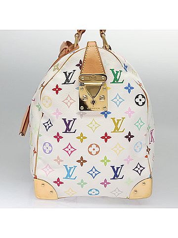 Louis Vuitton Keepall 45 White Canvas Travel Bag (view 2)