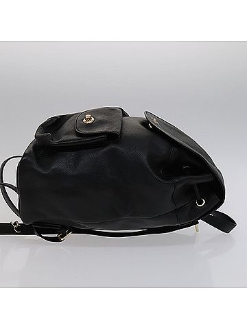 Coach Billy Black Leather Backpack Bag (view 2)