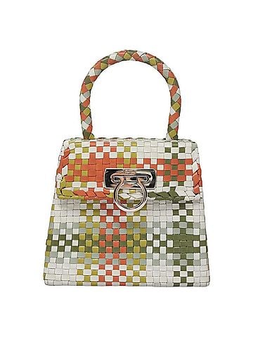Salvatore Ferragamo Gancini Multicolour Leather Handbag (view 1)