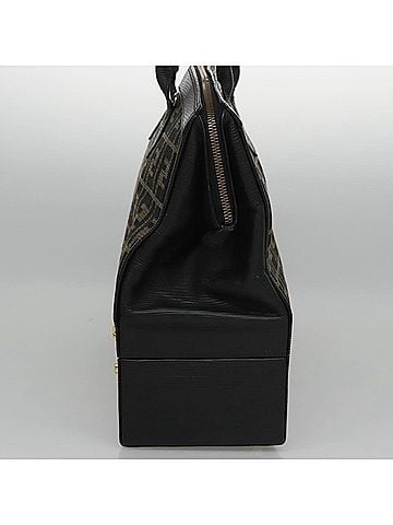 Fendi Zucca Brown Canvas Briefcase Bag (view 2)