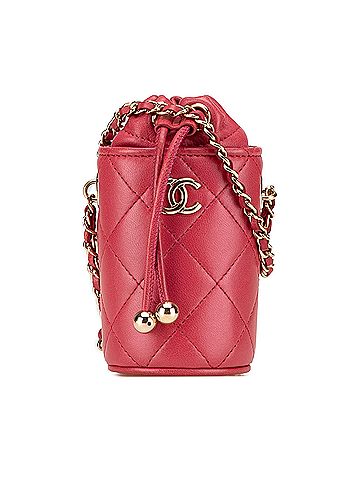 Chanel Micro Quilted Lambskin Drawstring Bucket Bag (view 1)