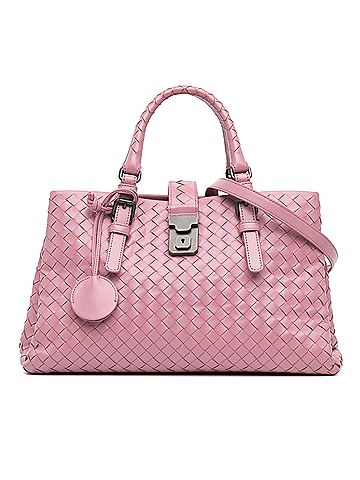 Bottega Veneta Small Nappa Intrecciato Roma Satchel (view 1)