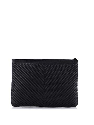 Chanel Boy O Case Clutch Chevron Calfskin Medium (view 2)