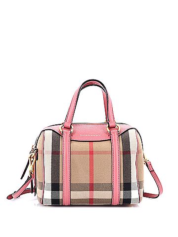 Burberry Alchester Convertible Satchel House Check Canvas Small (view 1)