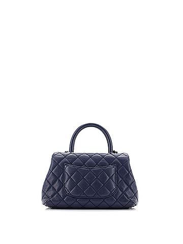 Chanel Coco Top Handle Bag Quilted Caviar Mini (view 2)