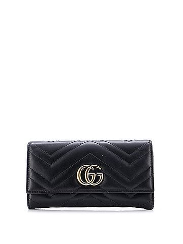 Gucci GG Marmont Continental Wallet Matelasse Leather (view 1)