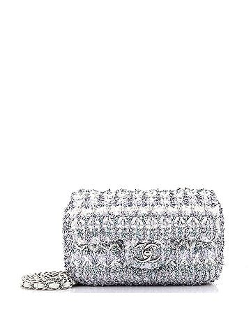 Chanel Classic Single Flap Bag Quilted Tweed and Ribbon Mini (view 1)