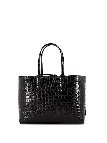 Christian Louboutin Cabata East West Tote Crocodile Embossed Leather Small (view 2)