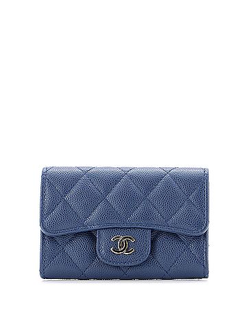 Chanel Classic Flap Card Case Quilted Caviar (view 1)