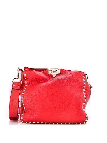 Valentino Garavani Rockstud Flip Lock Messenger Bag Leather Small (view 1)