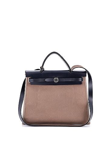 Hermès Herbag Zip Leather and Toile 31 (view 2)
