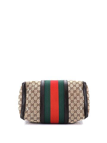 Gucci Vintage Web Boston Bag GG Canvas Medium (view 2)